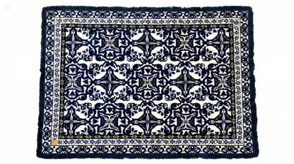 Delphinium Throw Blanket & Throw Rug — Luxury Woven Sofa Throw 160x200cm